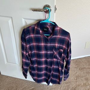 Rails Flannel Purple Plaid EUC